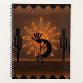 Kokopelli Southwest Rutic Brown Planner (Voorkant)