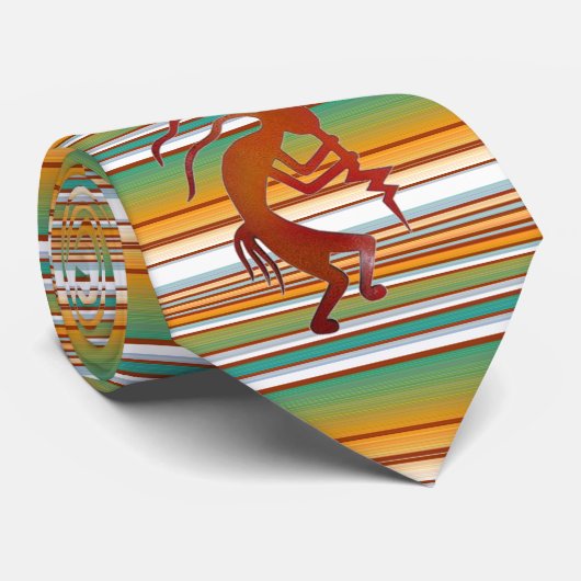 Kokopelli Southwest stropdas (Opgerold)
