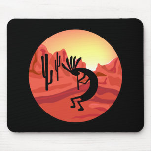Kokopelli Southwest Sunset Mousepad Muismat
