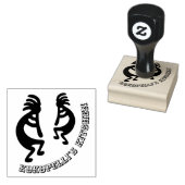 Kokopelli Southwestern Custom Rubberstempel (Gestempeld)