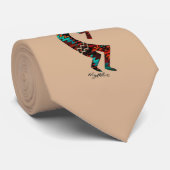 Kokopelli speelt de flank stropdas (Opgerold)