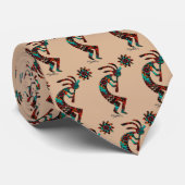 Kokopelli speelt de flank stropdas (Opgerold)