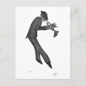 Kokopelli Speelt de kunst van de Blues Briefkaart (Voorkant)