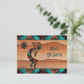 KOKOPELLI SPEELT DE VLUCHT UIT BRIEFKAART (Staand voorkant)