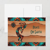 KOKOPELLI SPEELT DE VLUCHT UIT BRIEFKAART (Voorkant / Achterkant)