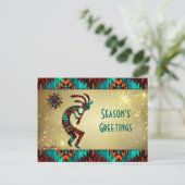 KOKOPELLI SPEELT DE VLUCHT UIT BRIEFKAART (Staand voorkant)