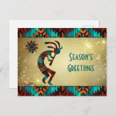 KOKOPELLI SPEELT DE VLUCHT UIT BRIEFKAART (Voorkant / Achterkant)