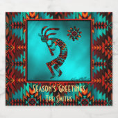 KOKOPELLI SPEELT DE VLUCHT UIT SPARKLING WIJNETIKET (Enkel label)