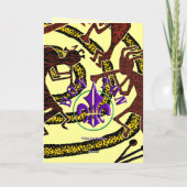 Kokopelli & Spiraal - Wenskaart #1 Kaart (Achterkant)