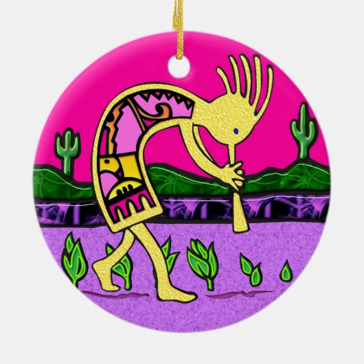Kokopelli Succes Ornament (Achterkant)