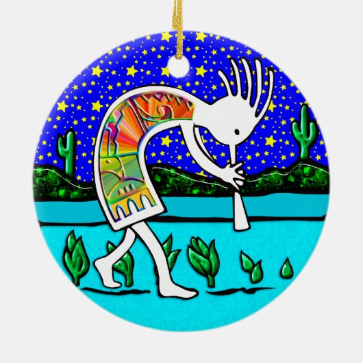 Kokopelli Succes Ornament (Achterkant)