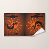 Kokopelli Sun Bronzed Sunset Bad Handdoek (Handdoek)