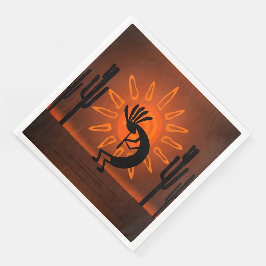 Kokopelli Sun Bronzed Sunset Brown Servet (Hoek)