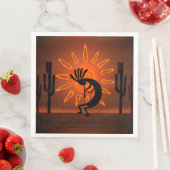 Kokopelli Sun Bronzed Sunset Brown Servet (Insitu)