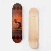 Kokopelli Sun Bronzed Sunset Desert Persoonlijk Skateboard (Voorkant)