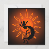 Kokopelli Sun Bronzed Sunset Flat Kaart (Voorkant)