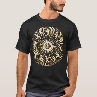 Kokopelli Sun Dance - Tribal Spirit Art T-shirt