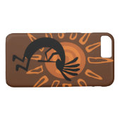 Kokopelli Sun Rustic Brown Case-Mate iPhone Case (Achterkant (Horizontaal))
