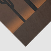 Kokopelli Sun Southwest Rustic Brown ontleeppagina Tissuepapier (Detail)