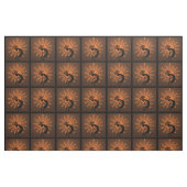 Kokopelli Sun Southwest Rustic Brown Stof (Fat Quarter)