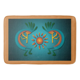 Kokopelli Sun Southwest Turquoise Badmat