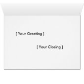 Kokopelli Sun Southwest Turquoise Brown Card (Binenzijde Horizontaal (Onderkant))