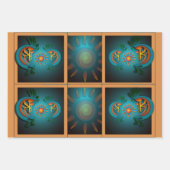 Kokopelli Sun Southwest Turquoise Inpakpapier Vel (Voorkant 2)