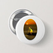 Kokopelli Sunset #2 Ronde Button 5,7 Cm (Voorkant /achterkant)