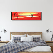 Kokopelli Sunset Desert Landscape Canvas Print (Insitu (Slaapkamer))