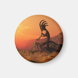 Kokopelli Sunset Magneet