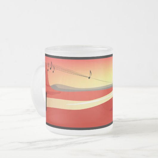 Kokopelli Sunset Mok (Voorkant links)