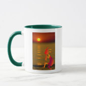 Kokopelli Sunset Mok (Links)