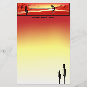 Kokopelli Sunset Stationery Briefpapier