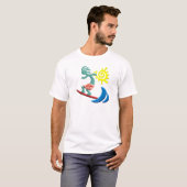 Kokopelli Surfing T-shirt (Voorkant volledig)