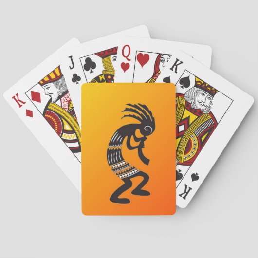 Kokopelli Symbol Spellerkaarten Pokerkaarten (Achterkant)