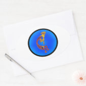 KOKOPELLI TAOS SKIES OVALE STICKER (Envelop)