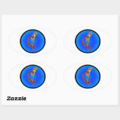 KOKOPELLI TAOS SKIES OVALE STICKER (Vel)