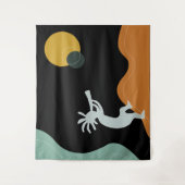 Kokopelli Tapestry Wandkleed (Voorkant)