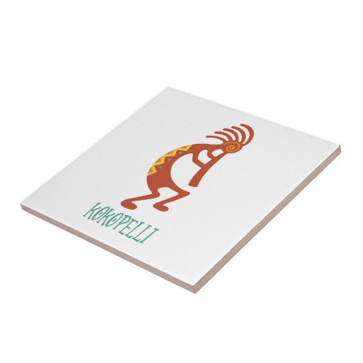 Kokopelli Tegeltje (Zijkant)