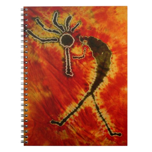Kokopelli Tie Dye Notitieboek (Voorkant)