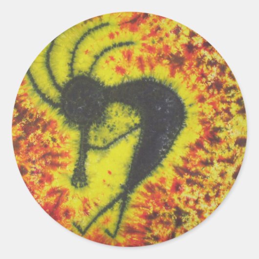 Kokopelli Tie Dye Sticker (Voorkant)