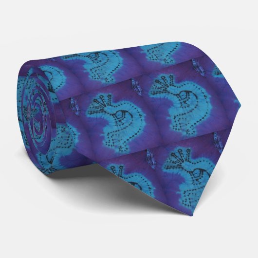 Kokopelli "Tie Dye" Stropdas (Opgerold)