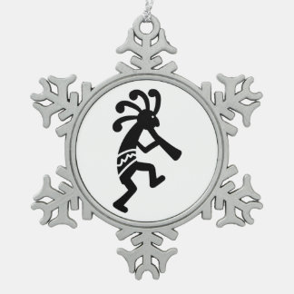 Kokopelli Tin Sneeuwvlok Ornament