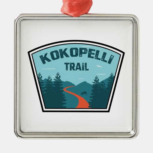 Kokopelli Trail Metalen Ornament (Voorkant)