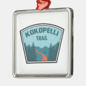 Kokopelli Trail Metalen Ornament (Links)