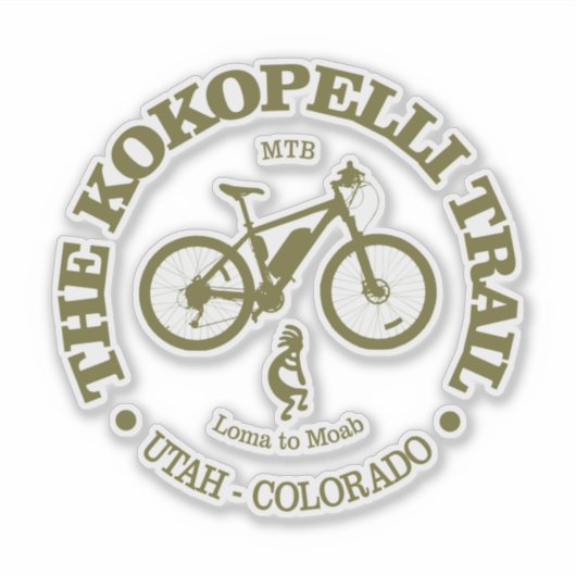 Kokopelli Trail (MTB) Sticker (Voorkant)