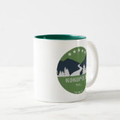 Kokopelli Trail Tweekleurige Koffiemok (Voorkant rechts)