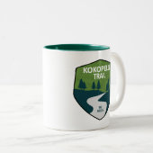 Kokopelli Trail Tweekleurige Koffiemok (Voorkant rechts)