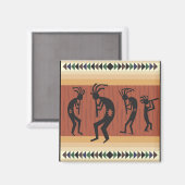 Kokopelli Tribal Design Magneet (Voorkant / Achterkant)