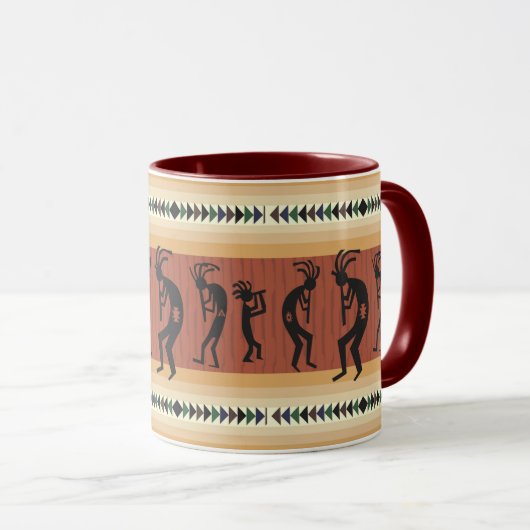 Kokopelli Tribal Design Mok (Voorkant rechts)